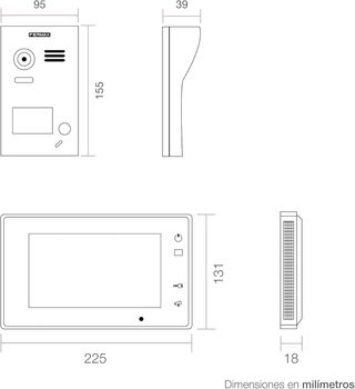 KIT Videoportero FERMAX 1401 WAY 7" 1 LINEA