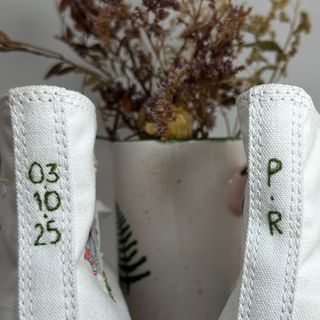 Zapatillas Converse Novia Bordadas Personalizadas