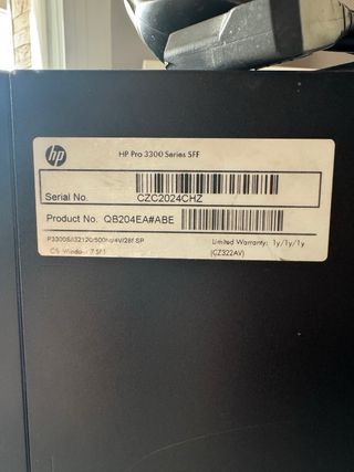 PC HP Intel Core i3 funcionando