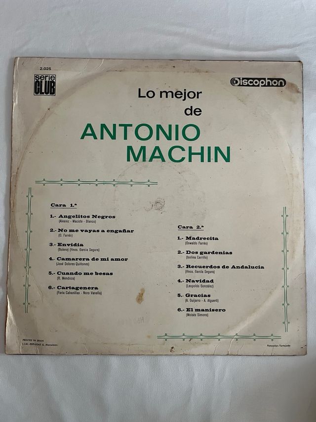 2 Vinilos Ravel y Antonio Machín