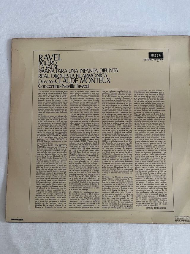 2 Vinilos Ravel y Antonio Machín