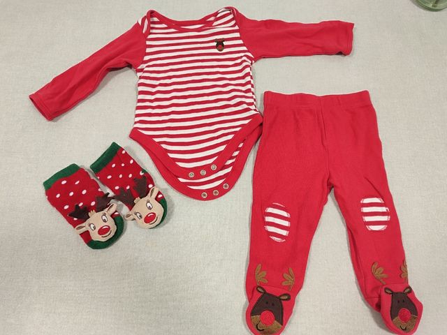 Conjunto Navidad Bebé 6-9 Meses de segunda mano por EUR en