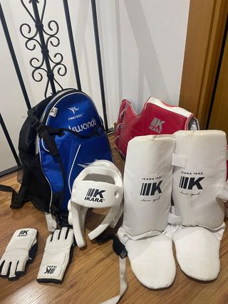 Protecciones Taekwondo + Mochila