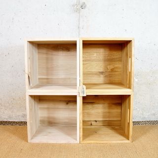 CAJA MADERA CUBETA VINILOS ROBLE MODULAR