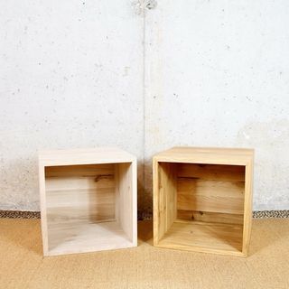 CAJA MADERA CUBETA VINILOS ROBLE MODULAR