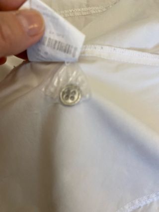 Camisa blanca manga corta mujer