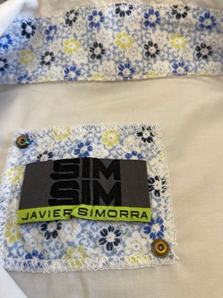 Camisa blanca manga corta mujer