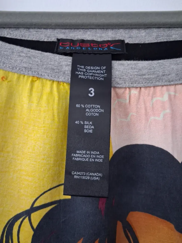 Camiseta Custo Barcelona Talla S Multicolor