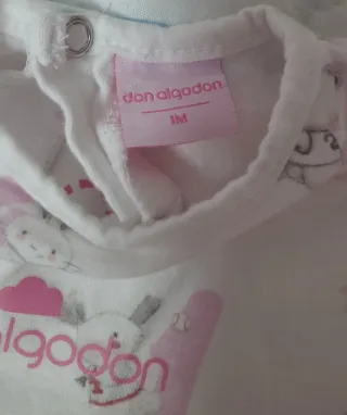 Pijama bebé don algodon 1 mes