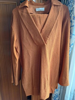 Conjunto punto Purificación García naranja