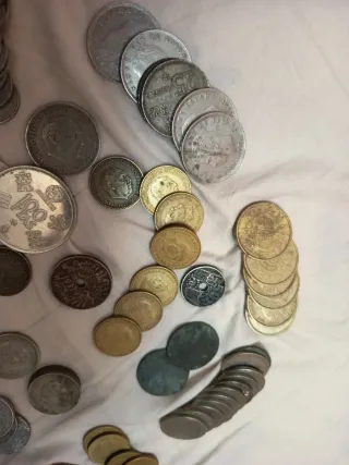 Lote de monedas antiguas de España