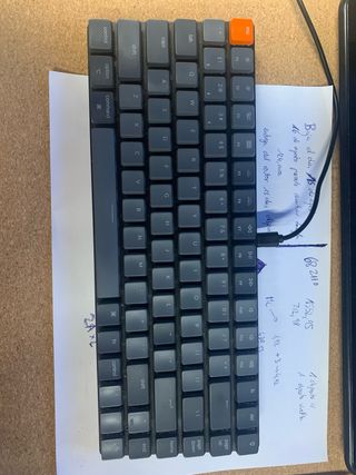 Teclado Mecánico Keychron K3 Negro/Naranja