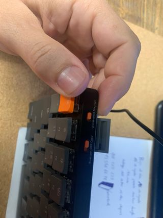 Teclado Mecánico Keychron K3 Negro/Naranja