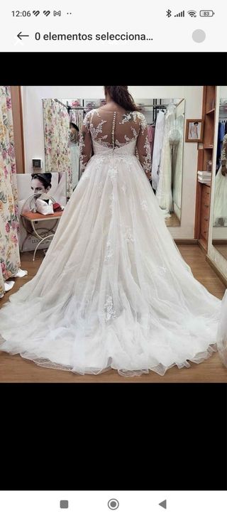 Vestido de Novia Beige Talla 46