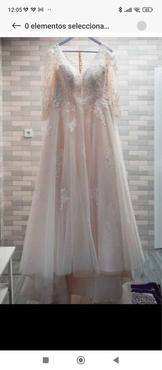 Vestido de Novia Beige Talla 46