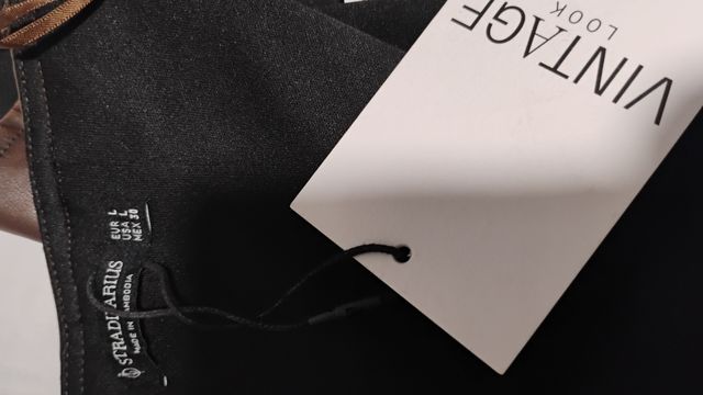 Corpiño cuero marrón Stradivarius