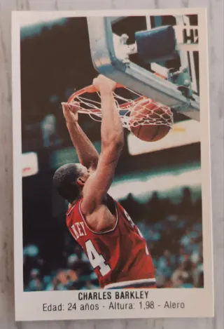 Cromo Baloncesto Charles Barkley.
Converse.