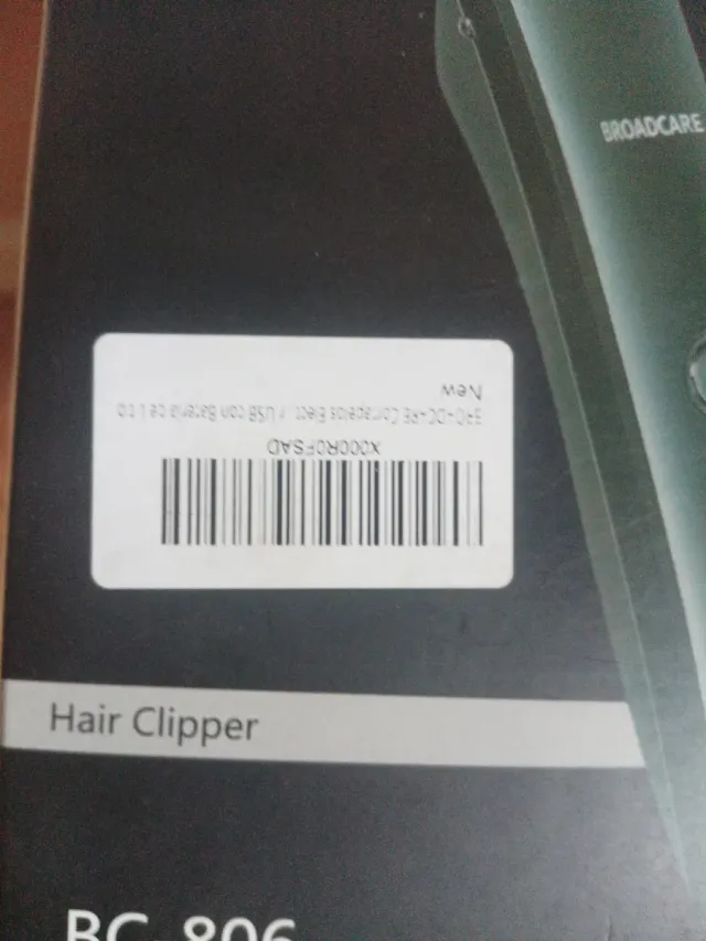 Máquina Cortapelos Broadcare BC-806 Negra