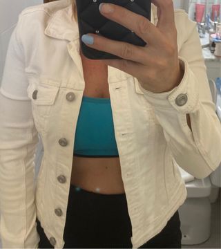Chaqueta vaquera blanca
