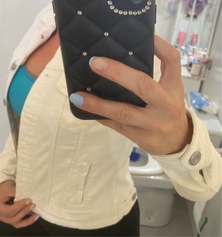Chaqueta vaquera blanca