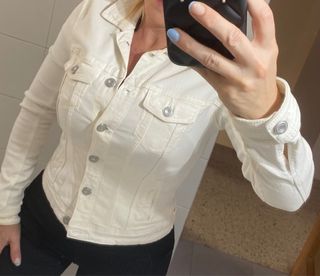 Chaqueta vaquera blanca
