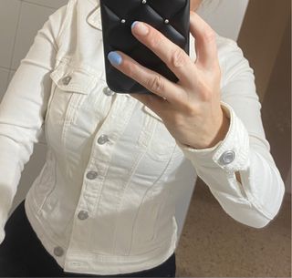 Chaqueta vaquera blanca
