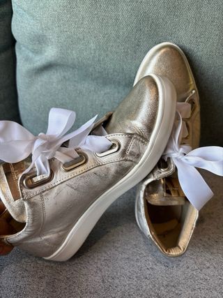 Zapatos dorados/plateados talla 39