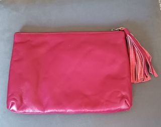 Pochette bordeaux con nappina