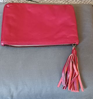 Pochette bordeaux con nappina