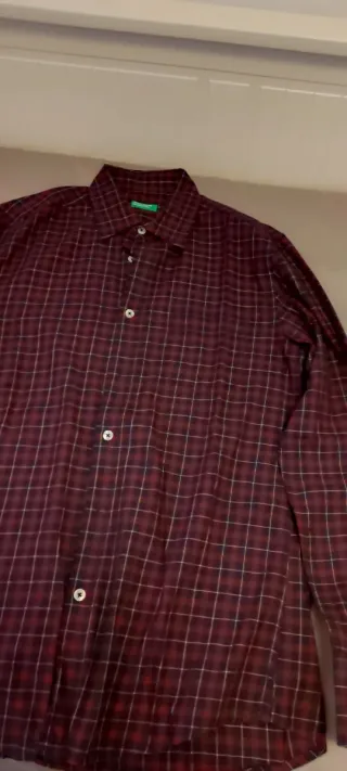 Camisa de cuadros United Colors of Benetton Talla 