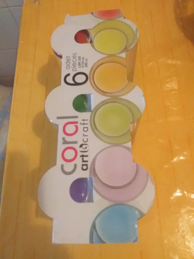 Juego 6 Vasos Coral Art & Craft