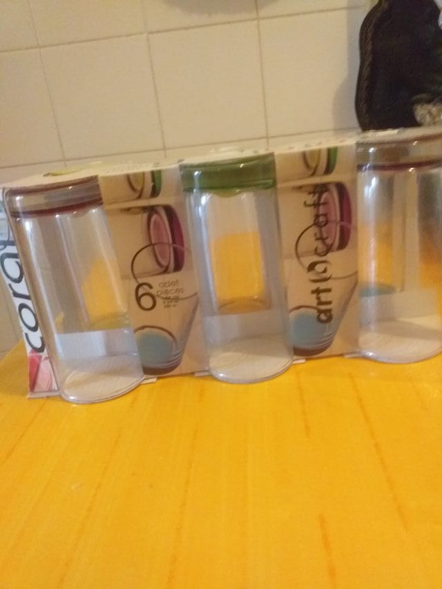 Juego 6 Vasos Coral Art & Craft