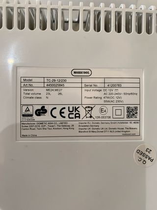 Nevera Portátil Mobicool ME24 TC-29-12/230 