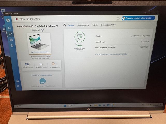 HP ProBook 460 G11 16", Ultra 5, 16gb, 512gb NUEVO