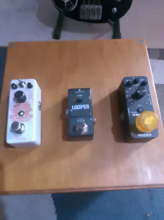 Vendo 3 pedales de guitarra a precio de uno nuevos
