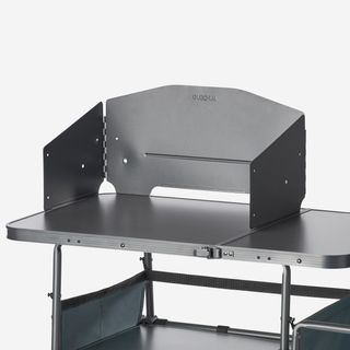 Mueble de cocina de camping L, plegable y con mampara