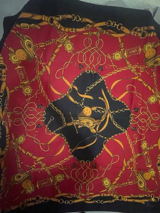 Pañuelo italiano seda estampado cadenas