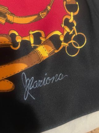 Pañuelo italiano seda estampado cadenas