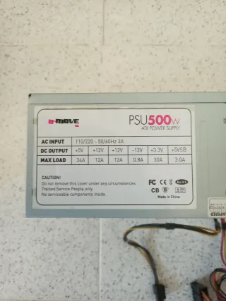 Fuente Alimentación B-Move 500W ATX
