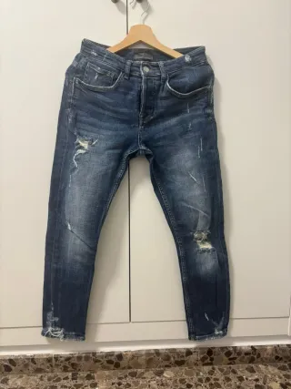 Pantalón vaquero Zara hombre azul