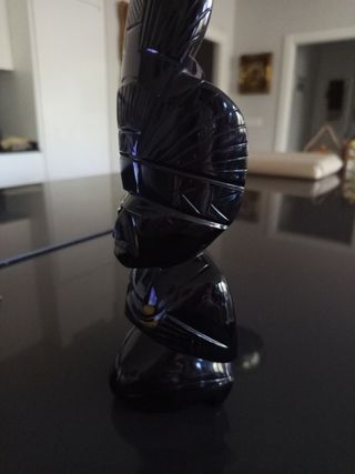Gran figura Azteca de Obsidiana Negra