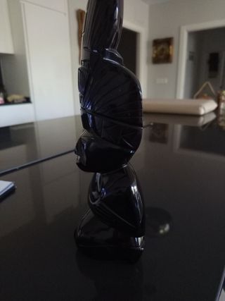 Gran figura Azteca de Obsidiana Negra
