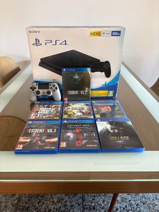 Consola PS4 + Mando 25 Aniversario + 7 Juegos