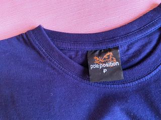 Camiseta Hombre S Azul Estampada Pole Position