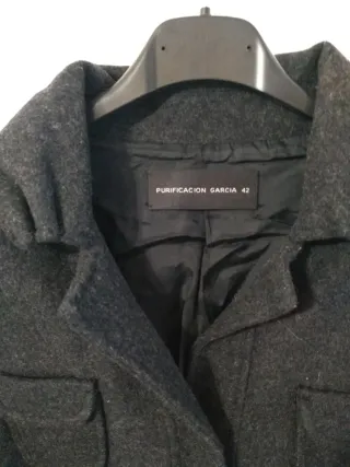 Chaqueta Purificación García Gris Talla 42
