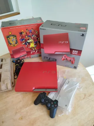 PS3 320gb rojo escarlata edición selección español