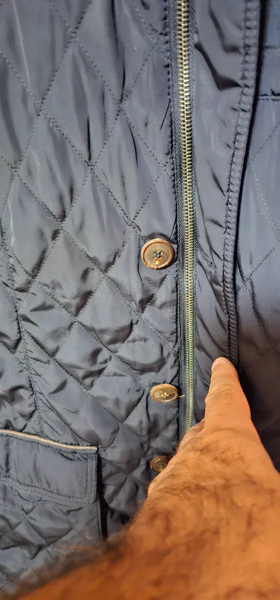 Chaqueta Massimo Dutti azul y marrón