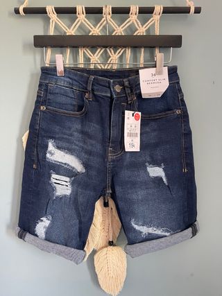Vaqueros cortos  azules