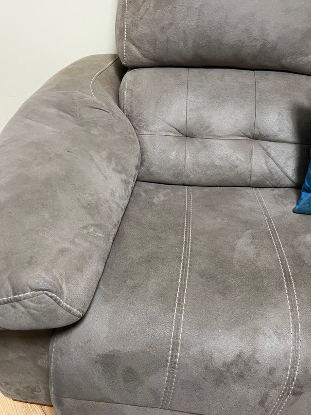 Sofá 2 plazas gris piedra