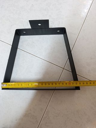 Pata de acero negra 20 cm